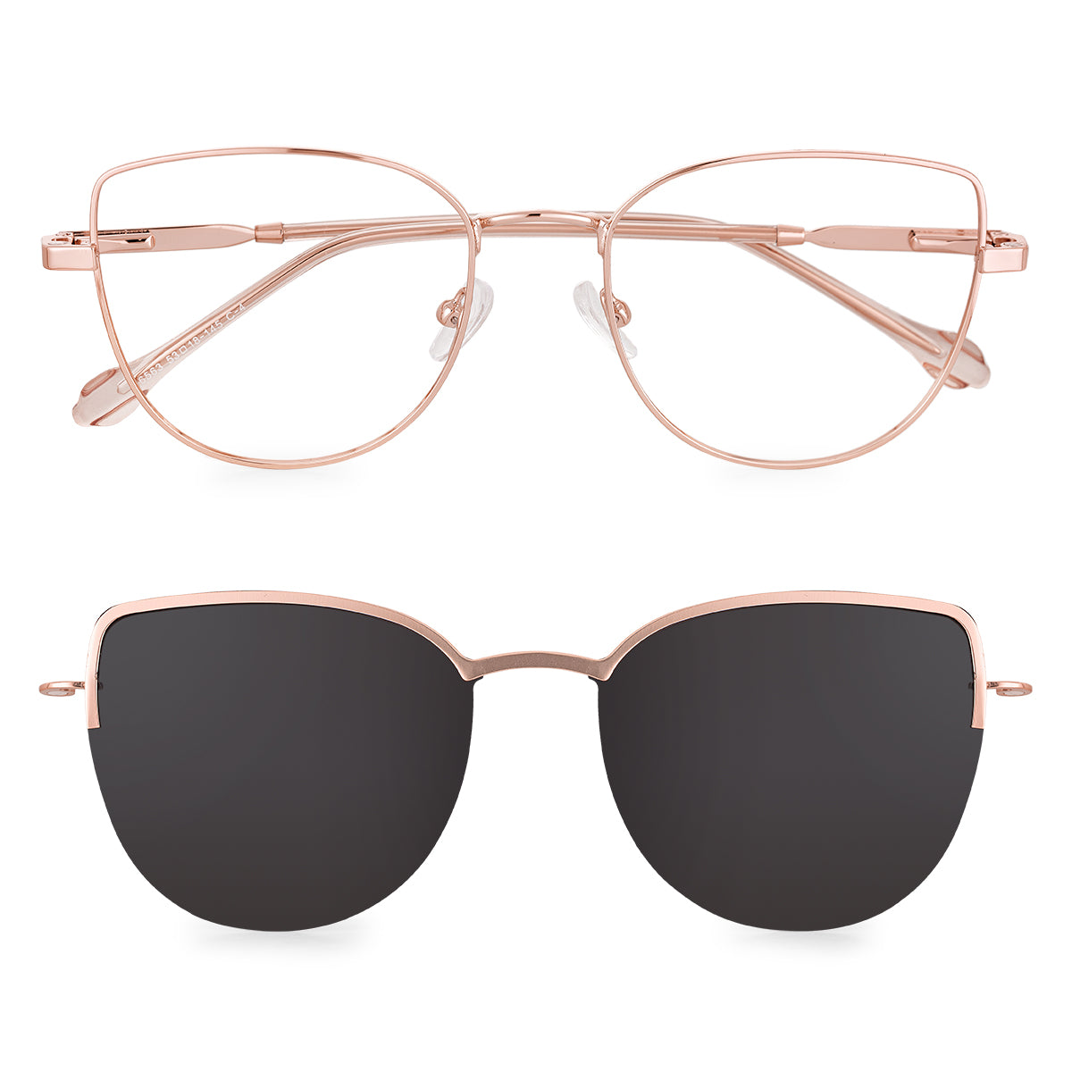 Óculos de Grau Kessy 315 Clip-On Rose Gold